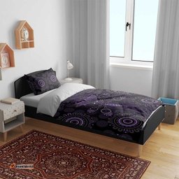 Purple Dragonfly Aboriginal of Hope Bedding Set Australian Epilepsy Awareness LT9