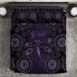 Purple Dragonfly Aboriginal of Hope Bedding Set Australian Epilepsy Awareness LT9