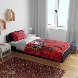 St Saints ANZAC Personalised Bedding Set Lest We Forget Poppy Camo LT9
