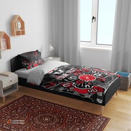 Personalized St Kilda Saints Bedding Set Aboriginal Dot Painting Graffiti Style TS04