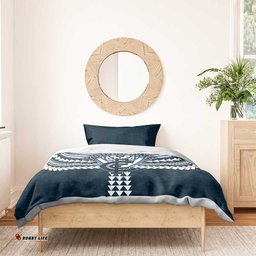 Personalized Carlton Blues Bedding Set Polynesian Tribal Pattern Heritage Football TS04