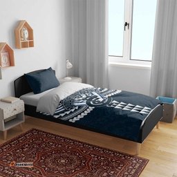 Personalized Carlton Blues Bedding Set Polynesian Tribal Pattern Heritage Football TS04