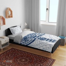 Personalized Geelong Cats Bedding Set Polynesian Tribal Pattern Heritage Football TS04