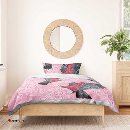 Pink Galah Aussie Aboriginal Bedding Set Soaring High LT7