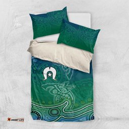 Torres Strait Islands Bedding Set Shark Indigenous Australian Tribal Dot Art TS04