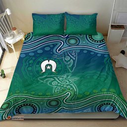 Torres Strait Islands Bedding Set Shark Indigenous Australian Tribal Dot Art TS04