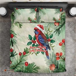 Watercolor Floral Crimson Rosella Bedding Set Its Aussie Christmas Time! LT9