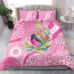 Pink Robin Aboriginal Inspired Bedding Set LT9