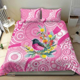 Pink Robin Aboriginal Inspired Bedding Set LT9