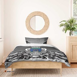 Torres Strait Islander Flag Bedding Set Dhari Indigenous Dotwork Pattern Art TS04