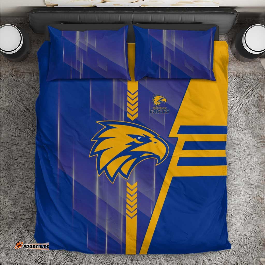West Coast Eagles Bedding Set Modern Geometric Sports Graphic Style TS04