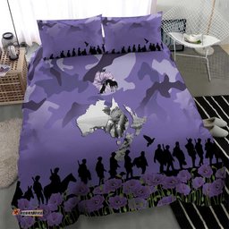 ANZAC Day Bedding Set Lest We Forget the Animals Too LT19