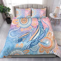 Aussie NAIDOC Week Pastel Bedding Set Dreaming Whales LT7