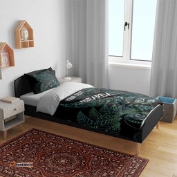 Aotearoa Personalized Lawn Bowls Maori Bedding Set New Zealand Paua Shell Tribal Silver Fern LT7