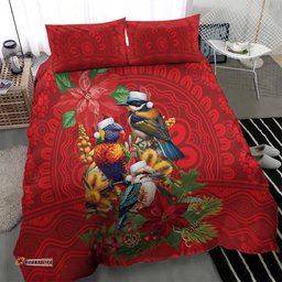 Aussie Native Bird Bedding Set Aboriginal Inspired Christmas LT9