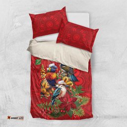 Aussie Native Bird Bedding Set Aboriginal Inspired Christmas LT9
