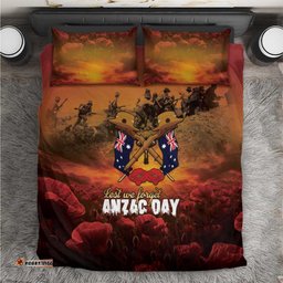 ANZAC Day Lest We Forget Bedding Set Australian Veterans Remembrance Tribute LT18