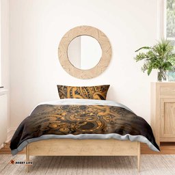 Aotearoa Maori Hei Tiki Bedding Set Koura Kowhaiwhai Puhoro Motif LT9