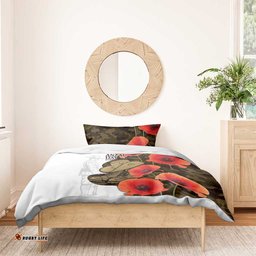 Australia ANZAC Day Bedding Set Boots And Slouch Hat Lest We Forget LT14