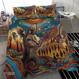 Aboriginal Dreamtime Stories Land Bedding Set LT9