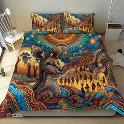 Aboriginal Dreamtime Stories Land Bedding Set LT9