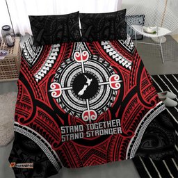 Aotearoa Proud To Be Maori Bedding Set New Zealand Fight Together LT9