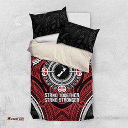 Aotearoa Proud To Be Maori Bedding Set New Zealand Fight Together LT9