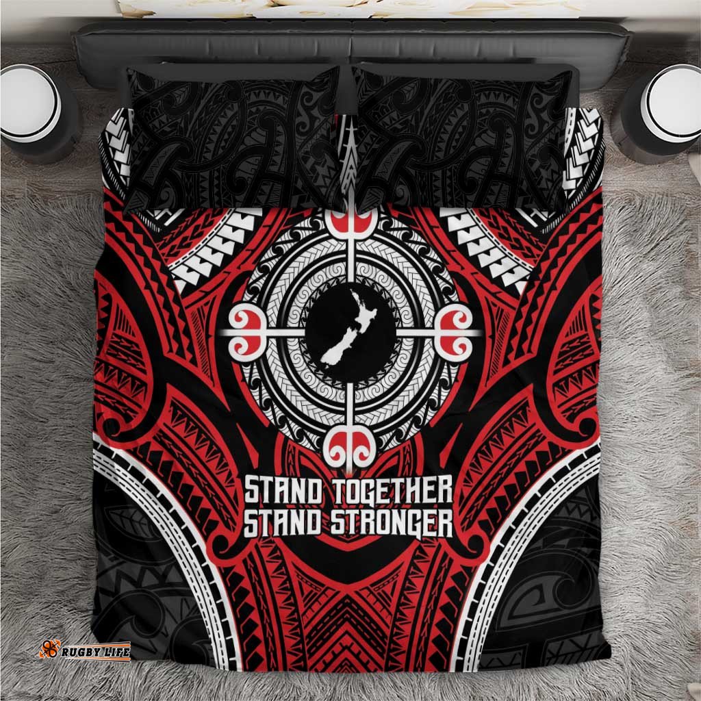 Aotearoa Proud To Be Maori Bedding Set New Zealand Fight Together LT9