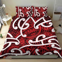 Aotearoa Maori Kowhaiwhai Bedding Set Whero Puhoro and Patiki LT9