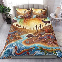 Aboriginal Dreamtime Animals Stories Bedding Set LT9