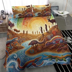Aboriginal Dreamtime Animals Stories Bedding Set LT9
