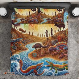 Aboriginal Dreamtime Animals Stories Bedding Set LT9