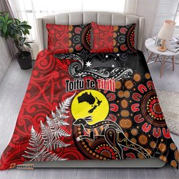 Aotearoa and Australia Toitu Te Tiriti Bedding Set Honour the Treaty - Te Tiriti Is Us LT03