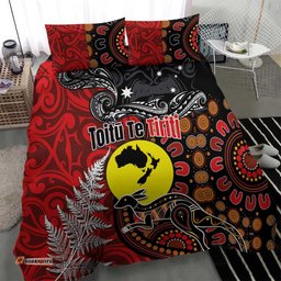Aotearoa and Australia Toitu Te Tiriti Bedding Set Honour the Treaty - Te Tiriti Is Us LT03
