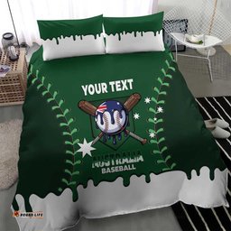 Australia 2026 Baseball Custom Bedding Set Go Aussie Drip Style LT14
