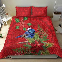 Aussie Superb Fairywren Bird Bedding Set Aboriginal Inspired Christmas LT9