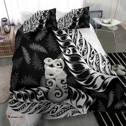 Aotearoa Manaia NZ Maori Silver Fern Bedding Set LT14