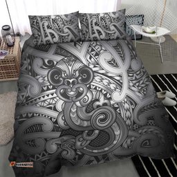 Aotearoa Maori Hei Tiki Bedding Set Kiwikiwi Kowhaiwhai Puhoro Motif LT9
