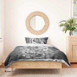 Aotearoa Maori Hei Tiki Bedding Set Kiwikiwi Kowhaiwhai Puhoro Motif LT9