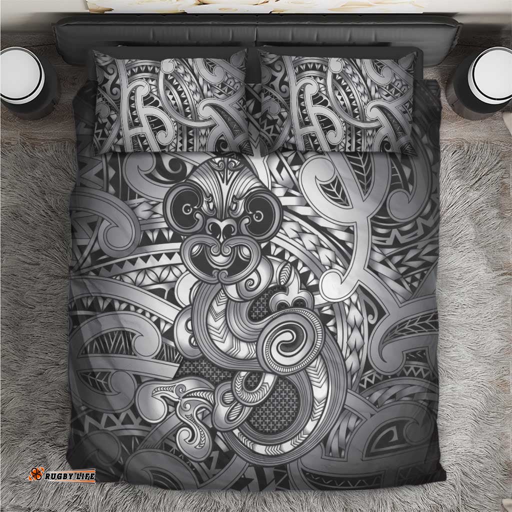 Aotearoa Maori Hei Tiki Bedding Set Kiwikiwi Kowhaiwhai Puhoro Motif LT9