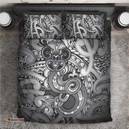 Aotearoa Maori Hei Tiki Bedding Set Kiwikiwi Kowhaiwhai Puhoro Motif LT9