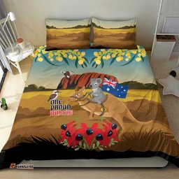 26 January One Proud Aussie Bedding Set Kangaroo and Koala Happy Australia Day LT9