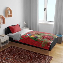 Aussie Rainbow lorikeet Bedding Set Aboriginal Inspired Christmas LT9