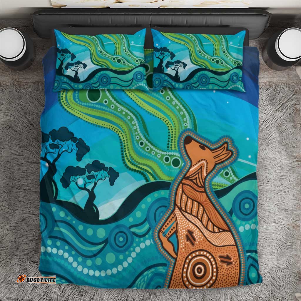 Aussie Aurora Borealis Aboriginal Art Bedding Set LT7