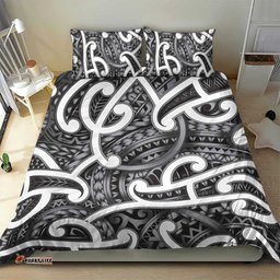 Aotearoa Maori Kowhaiwhai Bedding Set Kiwikiwi Puhoro and Patiki LT9