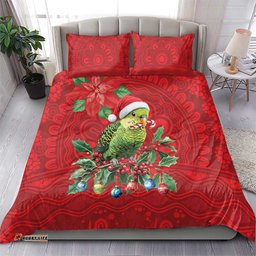 Aussie Green Budgerigar Bedding Set Aboriginal Inspired Christmas LT9