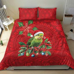 Aussie Green Budgerigar Bedding Set Aboriginal Inspired Christmas LT9