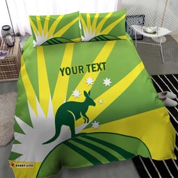Custom Australia Cricket Bedding Set Go Champions Aussies LT14