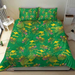 Australia Billy Buttons Bedding Set Aussie Pycnosorus Kangaroo Seamless Style LT14