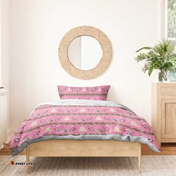 Australia Pink Galah Christmas Bedding Set Eolophus Roseicapilla Bottlebrush Seamless LT14